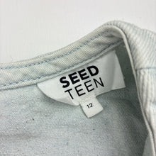 Load image into Gallery viewer, Girls Seed, blue denim sleeveless top, FUC, size 12,  