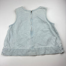 Load image into Gallery viewer, Girls Seed, blue denim sleeveless top, FUC, size 12,  