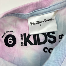 Load image into Gallery viewer, Girls Cotton On, Britney Spears tie dyed cotton tee / top, FUC, size 6,  