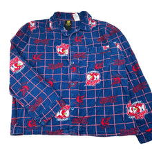 Load image into Gallery viewer, Unisex NRL Supporter, Roosters flannel cotton pyjama top, *wash fade*, FUC, size 14,  