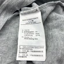 Load image into Gallery viewer, Unisex Nike, grey marle cotton tee / top, GUC, size 12-13,  
