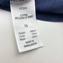 Load image into Gallery viewer, Boys Brilliant Basics, navy cotton long sleeve tee / top, gaming, GUC, size 10,  