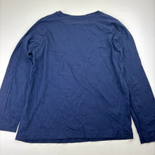 Load image into Gallery viewer, Boys Brilliant Basics, navy cotton long sleeve tee / top, gaming, GUC, size 10,  
