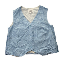 Load image into Gallery viewer, Girls Seed, cotton lined linen / viscose waistcoat / vest, GUC, size 8,  