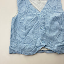 Load image into Gallery viewer, Girls Seed, cotton lined linen / viscose waistcoat / vest, GUC, size 8,  