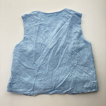 Load image into Gallery viewer, Girls Seed, cotton lined linen / viscose waistcoat / vest, GUC, size 8,  