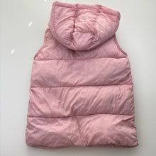 Load image into Gallery viewer, Girls Cotton On, pink hooded puffer vest / jacket, FUC, size 5-6,  