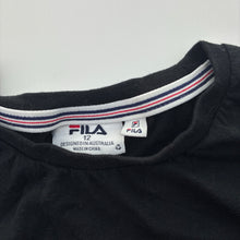 Load image into Gallery viewer, Girls FILA, black cotton tee / top, EUC, size 12,  
