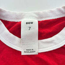 Load image into Gallery viewer, Unisex Big W, cotton Christmas tee / top, FUC, size 7,  