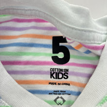 Load image into Gallery viewer, Girls Cotton On, cotton tee / top, embroidered unicorn, GUC, size 5,  