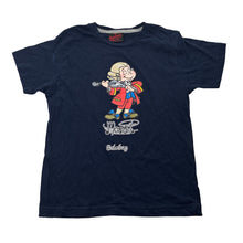 Load image into Gallery viewer, Unisex Originals, navy cotton tee / top, Mozart, EUC, size 5-6,  