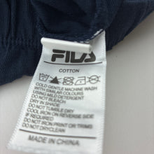 Load image into Gallery viewer, Girls FILA, navy cotton sleeveless top, EUC, size 8,  