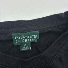 Load image into Gallery viewer, Boys Colours of Cotton, black cotton long sleeve top, basketball, EUC, size 10,  