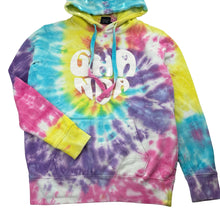 Load image into Gallery viewer, Girls GHANDA, tie dyed fleece lined hoodie sweater, GUC, size 10-11,  