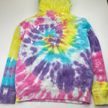 Load image into Gallery viewer, Girls GHANDA, tie dyed fleece lined hoodie sweater, GUC, size 10-11,  