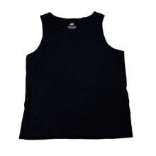 Load image into Gallery viewer, Unisex H&amp;M, black cotton singlet / tank top, EUC, size 5-6,  