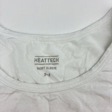 Load image into Gallery viewer, Unisex Uniqlo, HEATTECH short sleeve lightweight tee / top, GUC, size 3-4,  