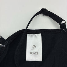 Load image into Gallery viewer, Girls Target, black stretchy singlet top, GUC, size 10-12,  