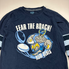Load image into Gallery viewer, Unisex NSWRL, State of Origin Blues cotton long sleeve tee / top, mark back right sleeve, FUC, size 8,  