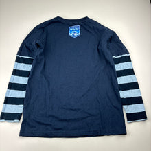 Load image into Gallery viewer, Unisex NSWRL, State of Origin Blues cotton long sleeve tee / top, mark back right sleeve, FUC, size 8,  
