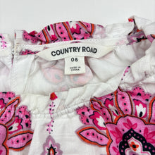 Load image into Gallery viewer, Girls Country Road, lined cotton 3/4 sleeve top, GUC, size 8,  