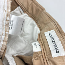 Load image into Gallery viewer, Boys Country Road, stretch cotton chino pants, adjustable, Inside leg: 70cm, EUC, size 14,  