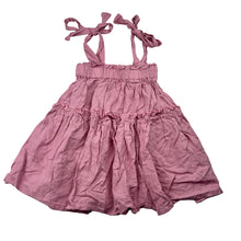 Load image into Gallery viewer, Girls SCARLETT ROSE, pink cotton summer dress, EUC, size 1, L: 44cm