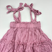 Load image into Gallery viewer, Girls SCARLETT ROSE, pink cotton summer dress, EUC, size 1, L: 44cm