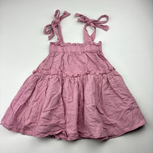Load image into Gallery viewer, Girls SCARLETT ROSE, pink cotton summer dress, EUC, size 1, L: 44cm
