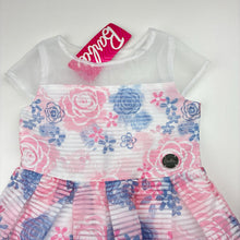 Load image into Gallery viewer, Girls Barbie, lined floral lightweight party dress, NEW, size 2, L: 49cm
