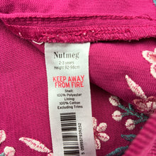 Load image into Gallery viewer, Girls Nutmeg, embroidered corduroy cotton dress, EUC, size 2-3, L: 53cm
