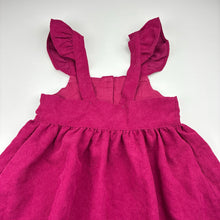 Load image into Gallery viewer, Girls Nutmeg, embroidered corduroy cotton dress, EUC, size 2-3, L: 53cm