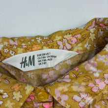 Load image into Gallery viewer, Girls H&amp;M, floral viscose shirt dress, EUC, size 8, L: 58cm