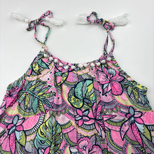 Load image into Gallery viewer, Girls Eve's Sister, colourful lightweight viscose summer dress, GUC, size 8, L: 75cm approx