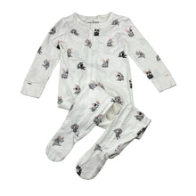 Load image into Gallery viewer, Unisex Country Road, organic cotton blend zip coverall / romper, dogs, EUC, size 1,  