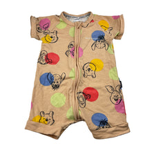 Load image into Gallery viewer, Unisex Bonds, Disney Winnie The Pooh zip wondersuit / zippy / romper, light pilling, FUC, size 0,  