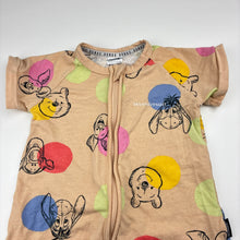 Load image into Gallery viewer, Unisex Bonds, Disney Winnie The Pooh zip wondersuit / zippy / romper, light pilling, FUC, size 0,  