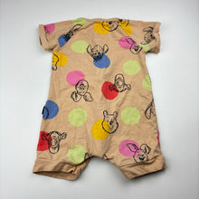 Load image into Gallery viewer, Unisex Bonds, Disney Winnie The Pooh zip wondersuit / zippy / romper, light pilling, FUC, size 0,  