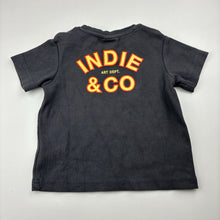 Load image into Gallery viewer, Boys Indie, grey stretchy tee / top, EUC, size 00,  