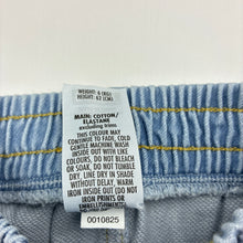 Load image into Gallery viewer, Unisex Bonds, soft feel knit denim shorts, elasticated, EUC, size 000,  