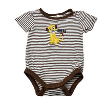 Load image into Gallery viewer, Unisex Disney, Lion King Simba stretchy bodysuit / romper, EUC, size 000,  