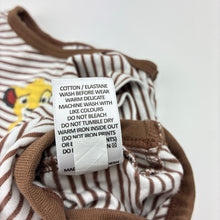 Load image into Gallery viewer, Unisex Disney, Lion King Simba stretchy bodysuit / romper, EUC, size 000,  