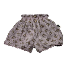 Load image into Gallery viewer, Girls RABBIT + BEAR, floral organic cotton shorts, elasticated, GUC, size 12 months,  