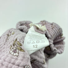 Load image into Gallery viewer, Girls RABBIT + BEAR, floral organic cotton shorts, elasticated, GUC, size 12 months,  
