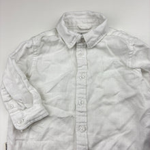 Load image into Gallery viewer, Boys Indie, white soft feel lyocell long sleeve shirt, EUC, size 0,  