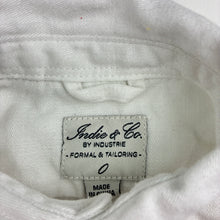 Load image into Gallery viewer, Boys Indie, white soft feel lyocell long sleeve shirt, EUC, size 0,  