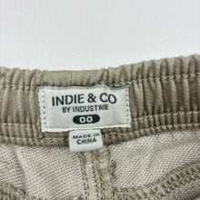 Load image into Gallery viewer, Boys Indie, knit denim pants, elasticated, EUC, size 00,  