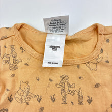 Load image into Gallery viewer, Unisex Disney, Winnie the Pooh soft cotton bodysuit / romper, EUC, size 0000,  