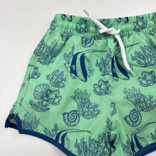 Load image into Gallery viewer, Boys Little Fishy Swim, lined board shorts, elasticated, EUC, size 2,  