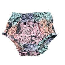 Load image into Gallery viewer, Girls Peter Alexander, Disney Princess bloomers / nappy cover, wash fade &amp; pilling, FUC, size 0,  